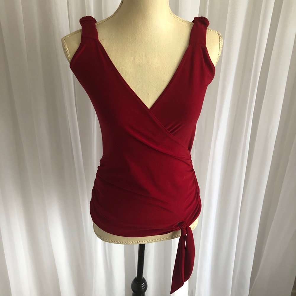 Red Fancy Tank Top